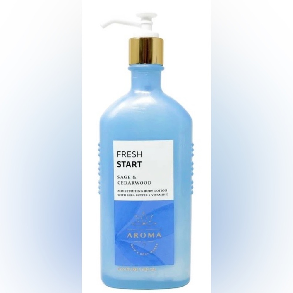 💐 4/$25 Bath & Body Works Aroma Fresh Start Sage & Cedarwood Body Lotion - Picture 2 of 3